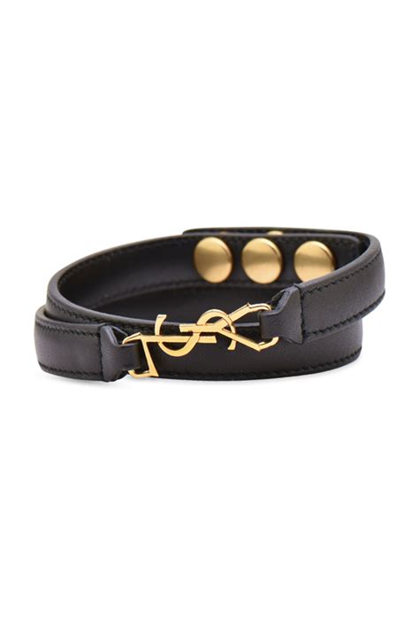 ysl leather cuff bracelet|yves saint laurent leather bracelet.